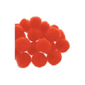 Mercería Pom Poms De 25mm Color Naranja 1 Paquete Con 100pz