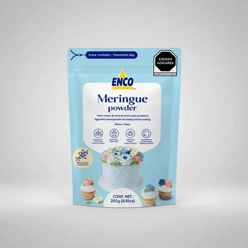 Merengue En Polvo Enco Bolsa De 250grs Blanco