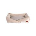Cama Rectangular Entrada Baja Color Beige Para Perro, Chico Beige Rectangular