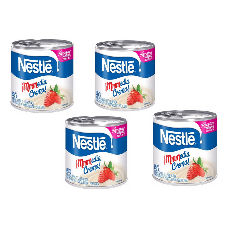Media Crema Nestlé 225 G (4 Piezas)
