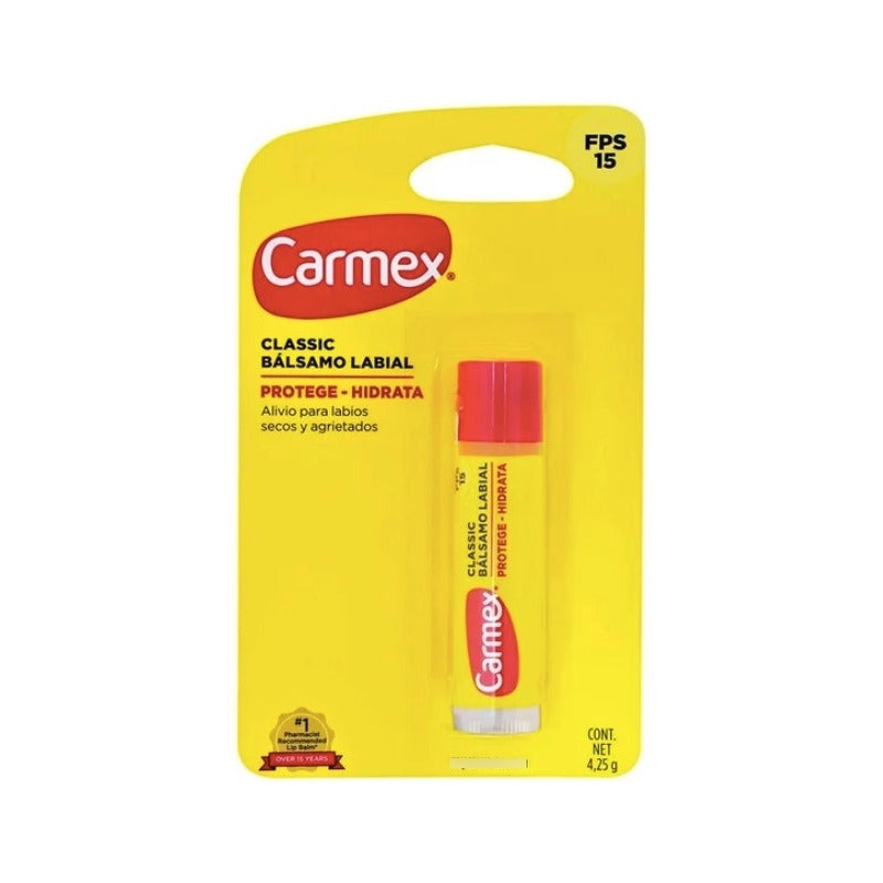 Protector Labial Carmex Classic Fps 15/ 6 Piezas De 4.25gr