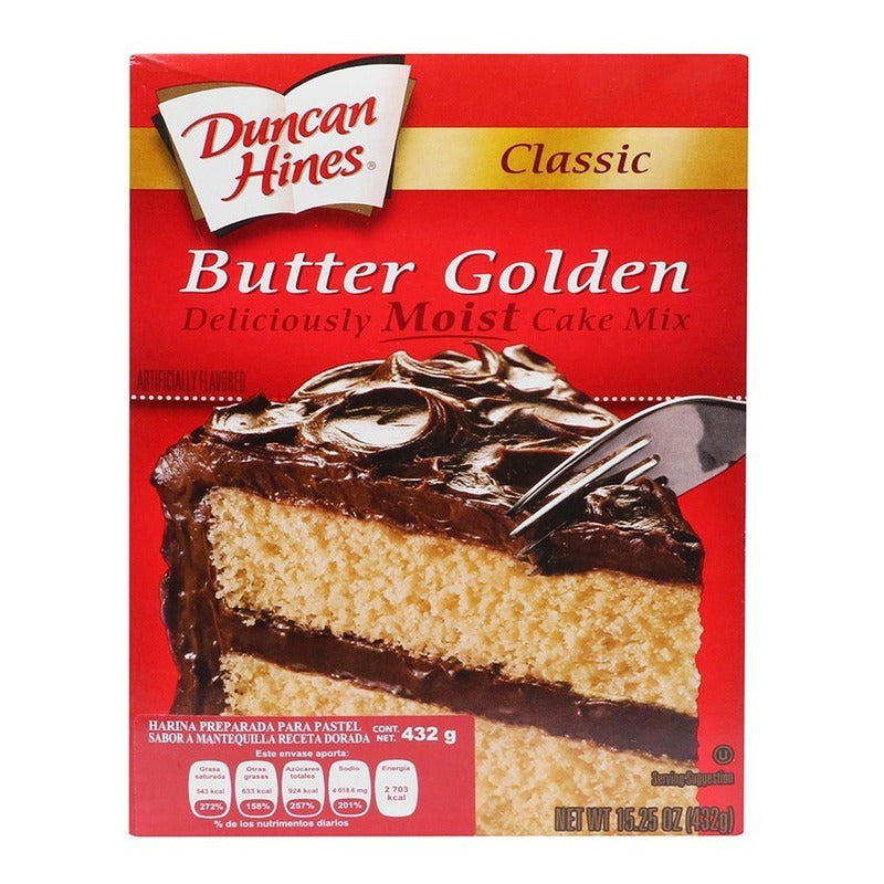 Harina P/pastel Mantequilla Duncan Hines 432gr 3pack Ipg
