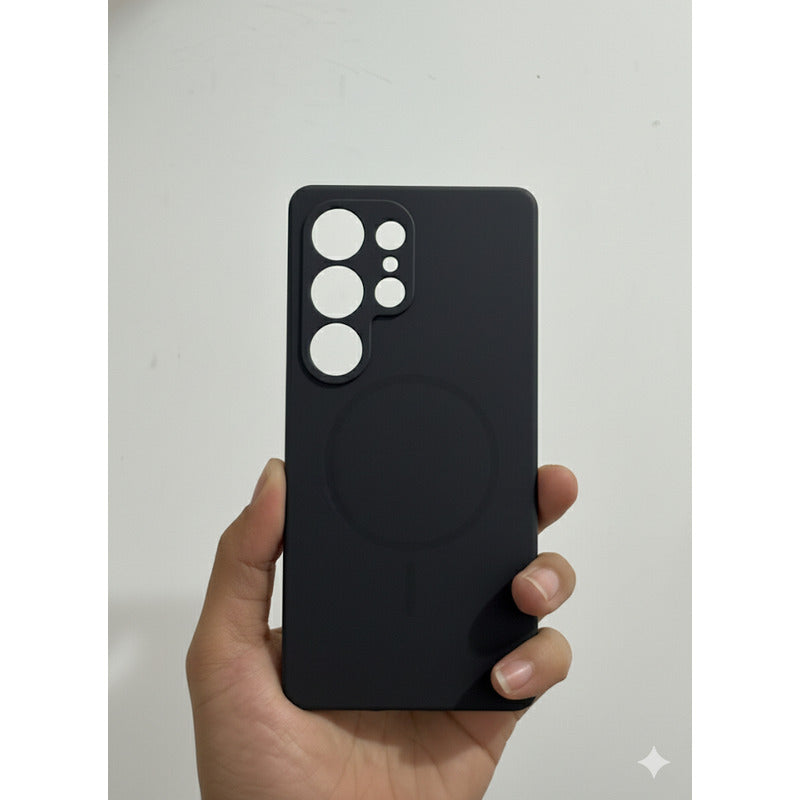 Funda Para Samsung S25 Ultra Con Magsafe Negro Silicon