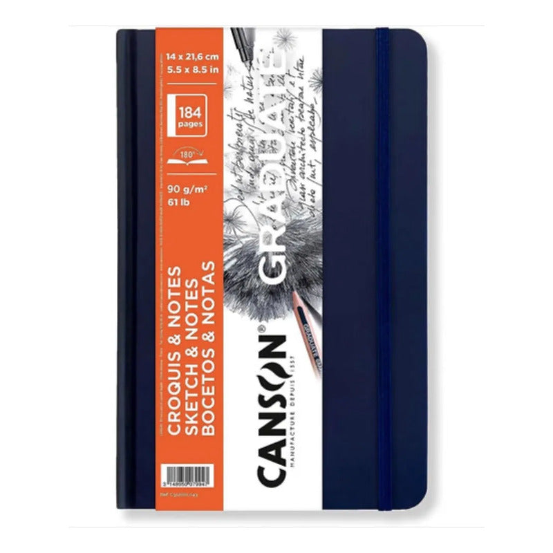 Cuaderno Canson Graduate Sketch 14 X 21.6 Cm De 90gr