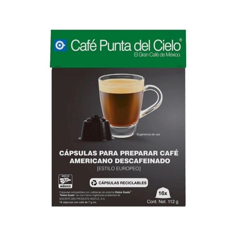 Cápsula Café Punta Del Cielo Descafeinado(2cajasc/16pzs C\u)