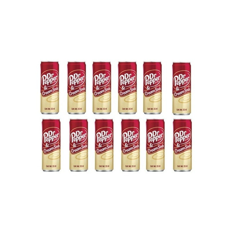 Refresco Dr. Pepper & Cream Soda 355 Ml 12 Pz