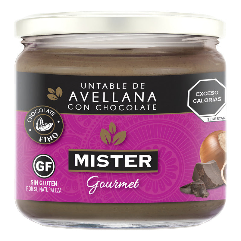 Crema De Avellana Con Chocolate Mister Gourmet 320g