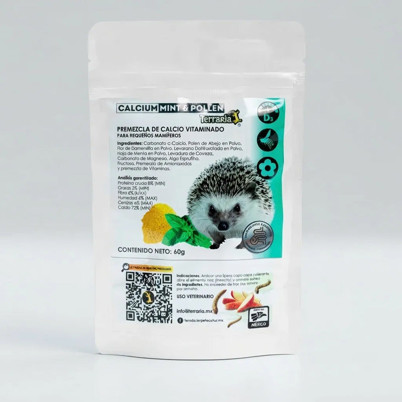 Complemento Calcio Vitaminado Para Pequeños Mamíferos, 60 G.