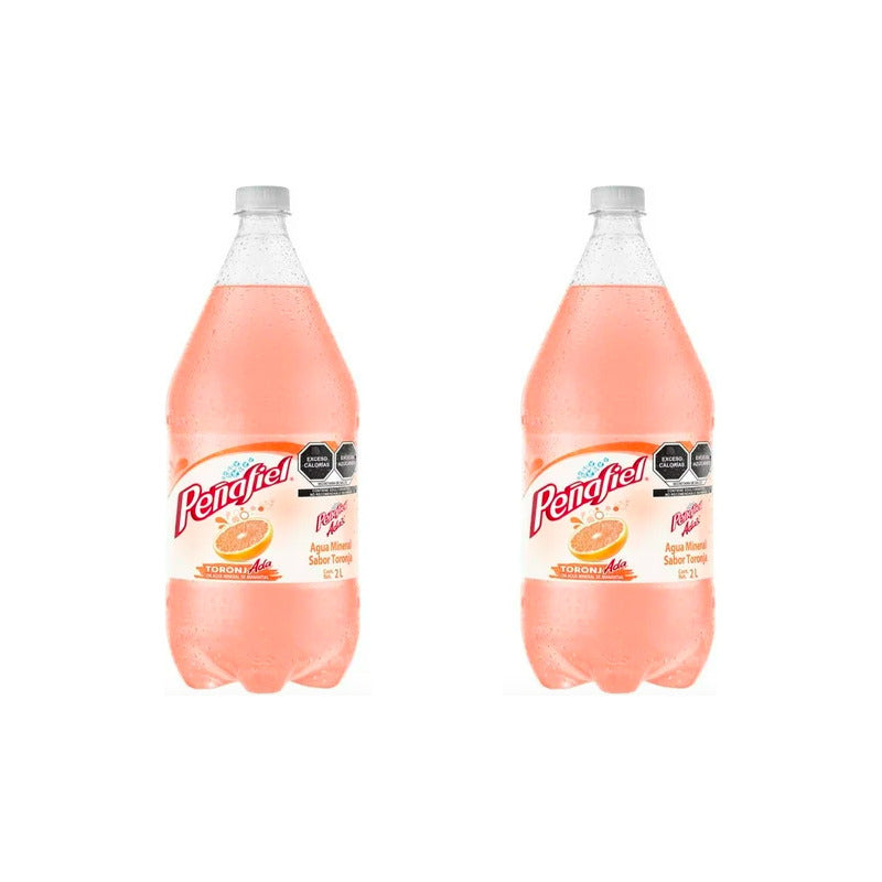 Agua Mineral Peñafiel Adas Sabor Toronjada 12 Pz De 2 Litros