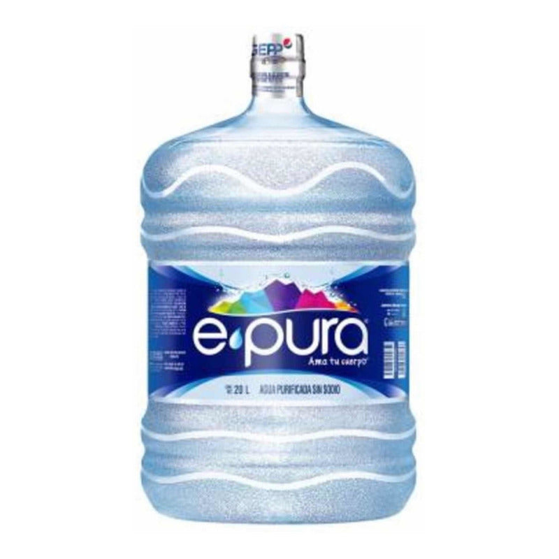 Garrafon Agua Epura 20l Liquido + Envase