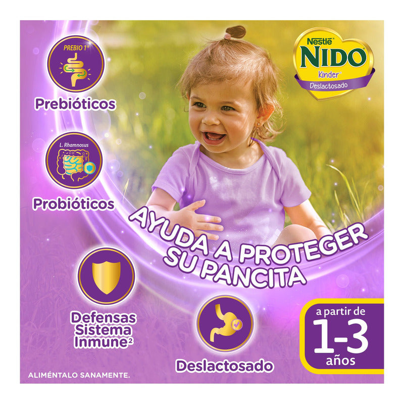 Alimento Para Niños De Corta Edad Nido Kinder 1+ Deslactosado 1.5kg