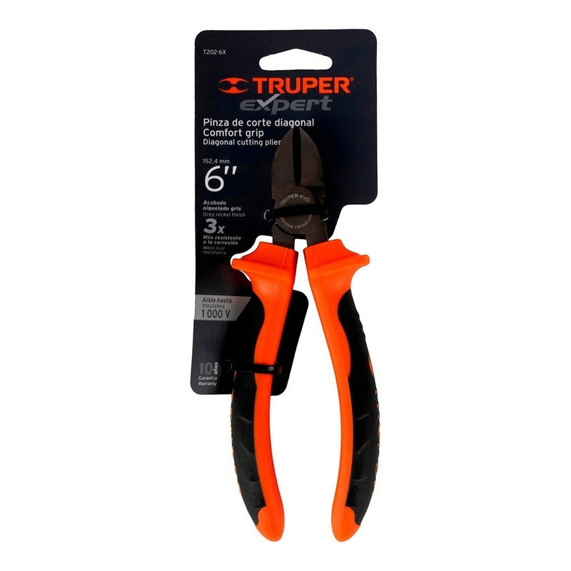 Pinzas De Corte Diagonal 6 Pulgadas Truper Ehp