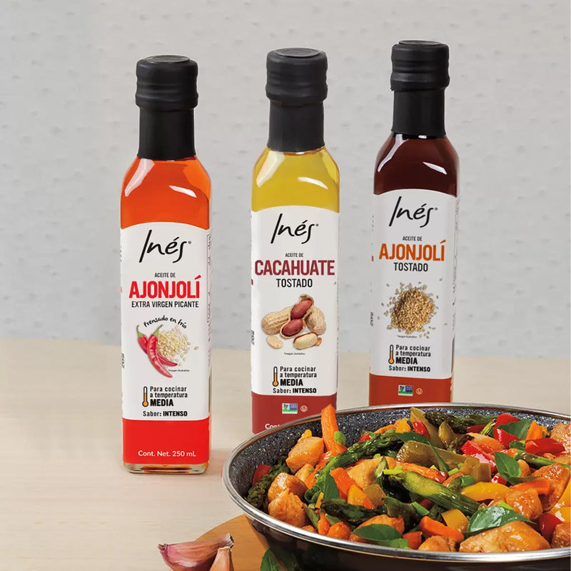Inés Aceites Surtidos 3 Pzas De 250 Ml
