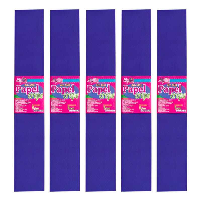 Papel Crepe Color Azul Marino De 50cm X 2m 20 Pliegos Azul Marino Papel Crepe