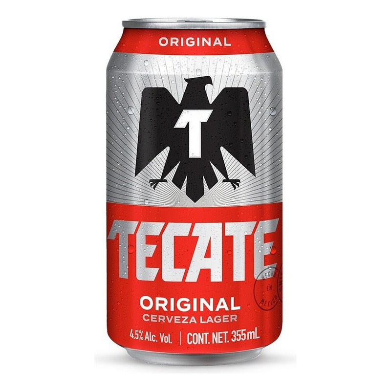 Cerveza Tecate Pilsner Dorada 355 Ml Pack 18 Latas