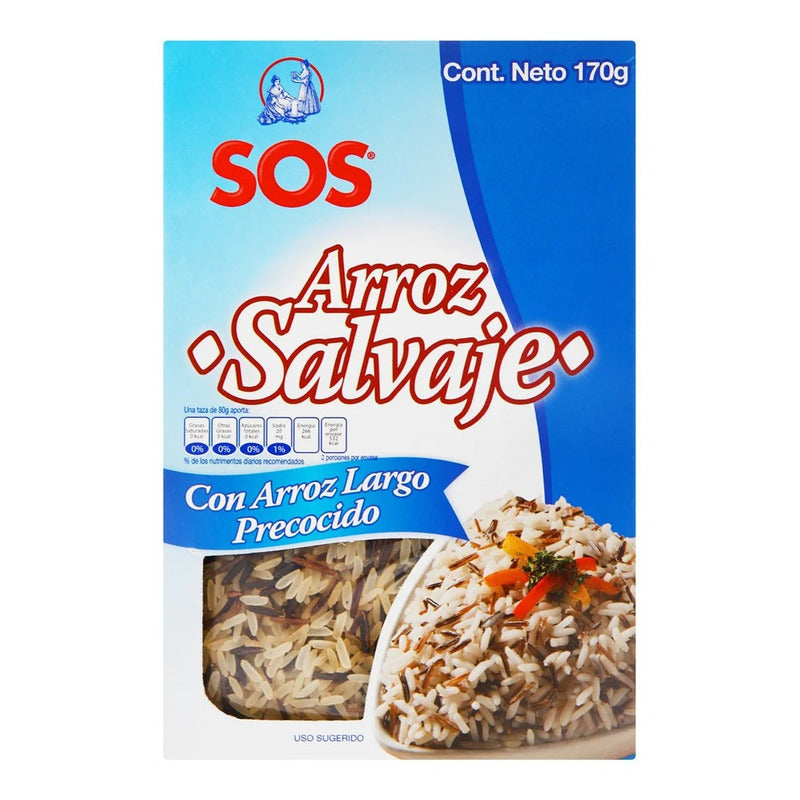Arroz Salvaje Mas Vaporizado Sos 170gr 6 Pack Ipg