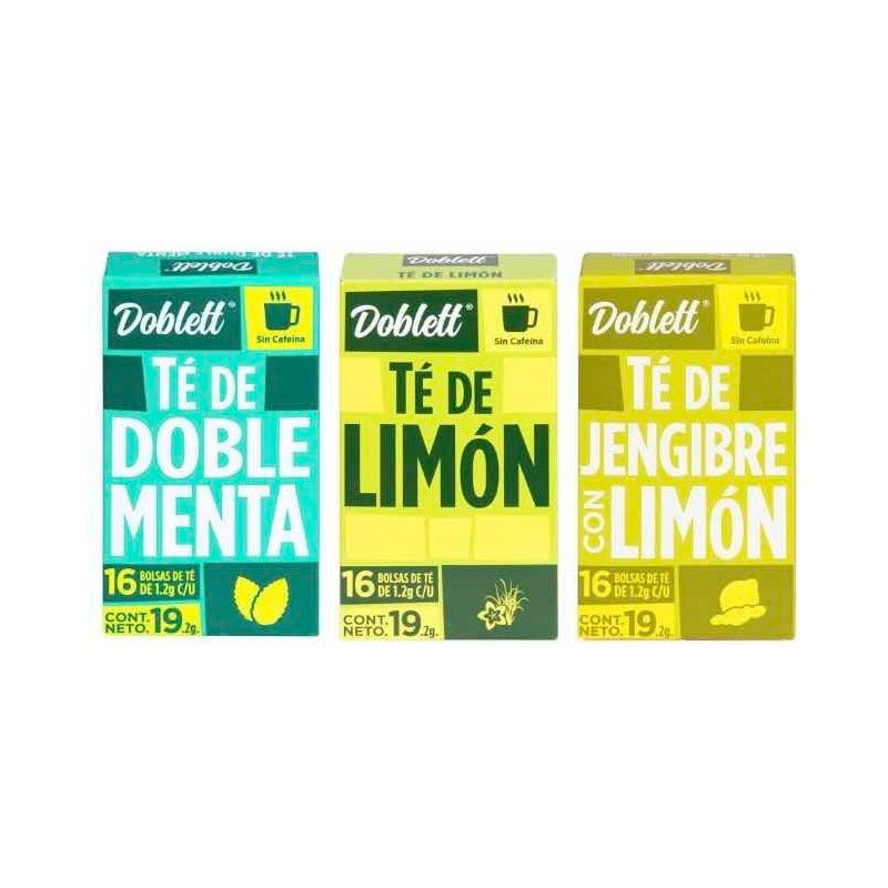 Surtido De Té Doblett 6 Sabores 96 Pzas