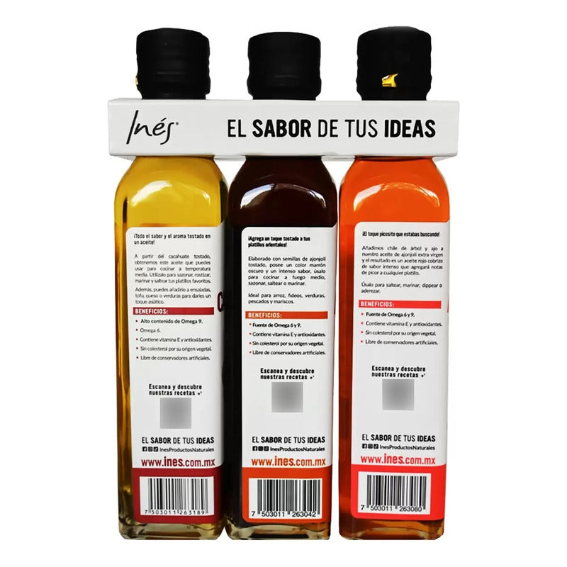 Inés Aceites Surtidos 3 Pzas De 250 Ml