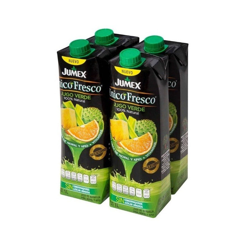 Jugo Verde Jumex Único Fresco De 1l (4piezas)