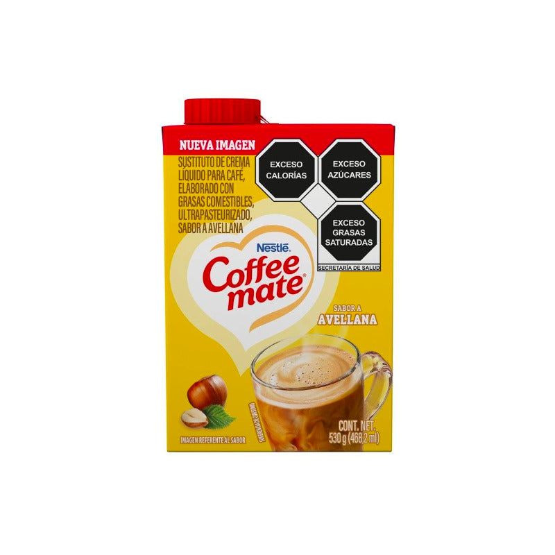 Coffee Mate Líquido Sabor Avellana 3 Pz De 530 G
