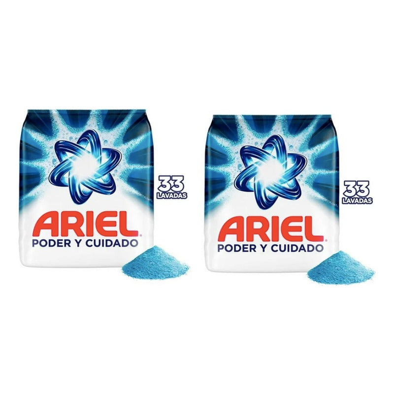 Detergente Ariel Poder Y Cuidado 4 Kg (2pzas)