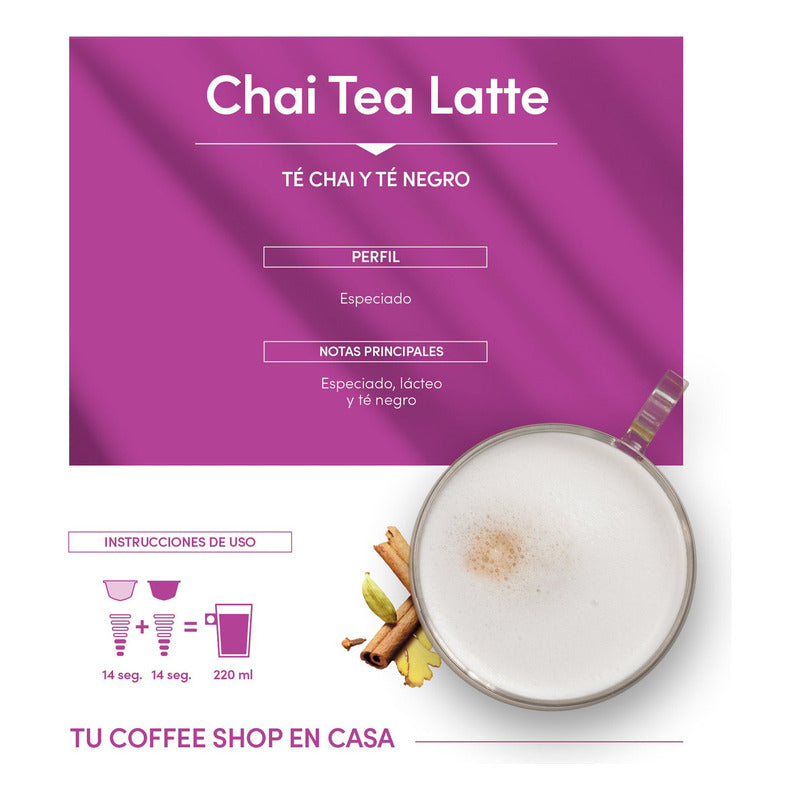 Nescafé Dolce Gusto Té Chai Latte | Polvo Para Preparar Bebidas | Caja De 16 Cápsulas