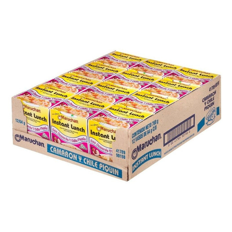Sopa Instantánea Maruchan Maruchan Con Camarón 12 Pzas Ivo