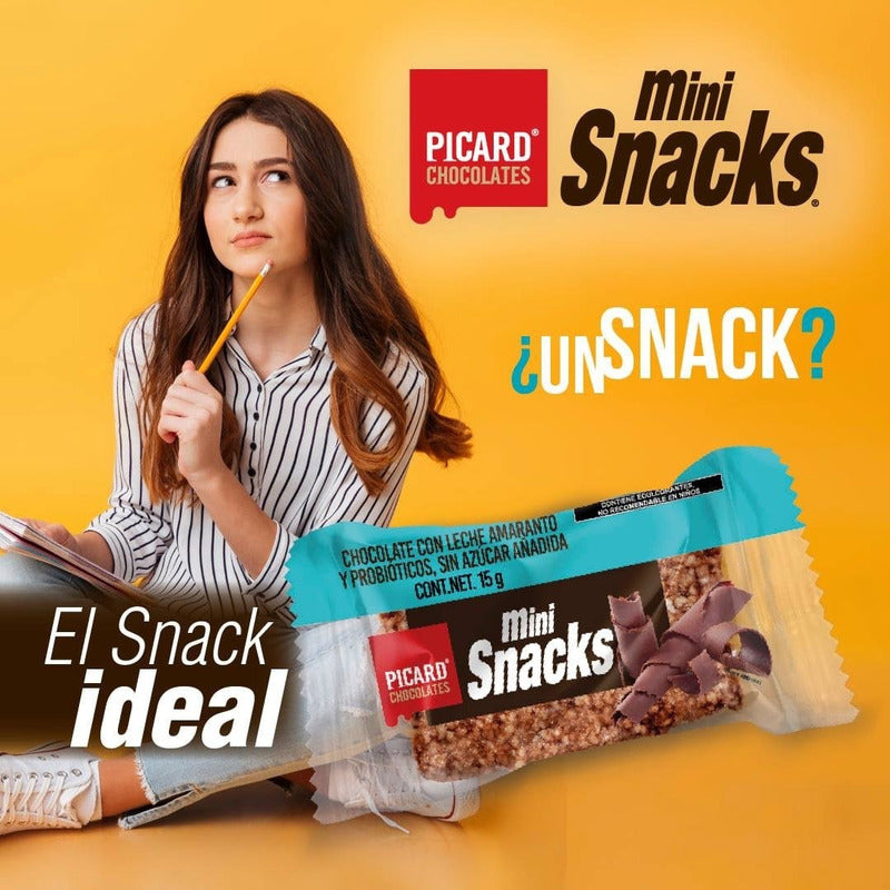 Mini Snack Chocolate /leche Sin Azúcar Y Amaranto, 180 G