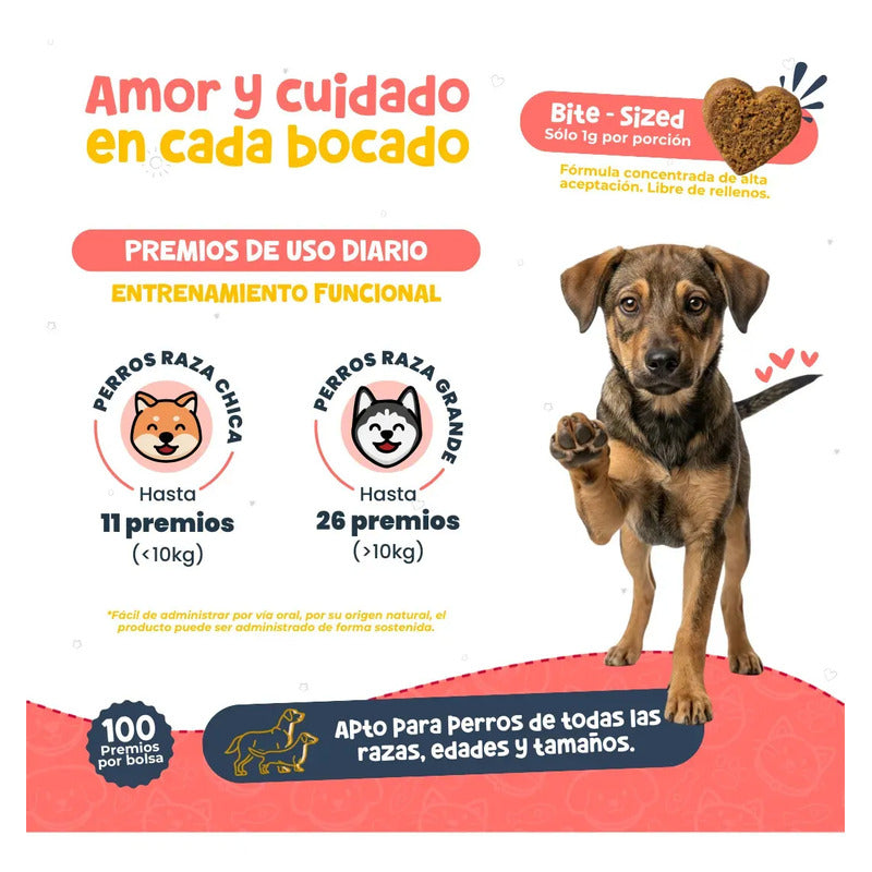 Premios Naturales Para Entrenamiento De Perros | Waggy's Bites 100 Pzs