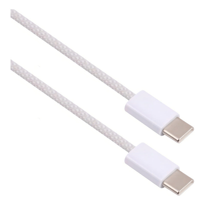 Mr. Gadgets Cable Usb C Carga Rápida, Trenzado, Reforzado, Para iPhone 16/15 Series, 60w Tipo C A Usb-c, Compatible Con Samsung Galaxy, Macbook Pro, iPad Pro, iPad Air, Google Pixel Gris