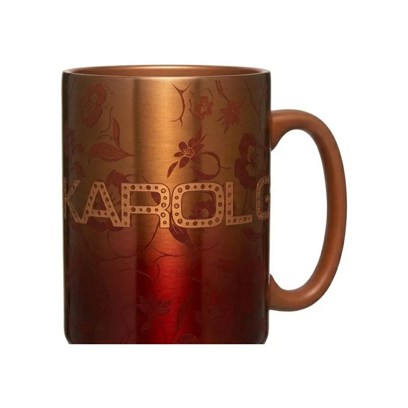 Taza Karol G Tropicoqueta Naranja Oscuro Tropicoqueta