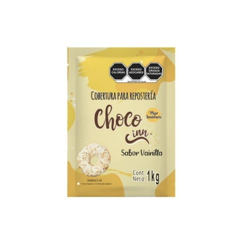 Cobertura Reposteria Donas Sabor Vainilla Choco Inn 1kg
