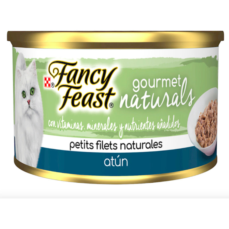 Fancy Feast Gourmet Naturals P/gato Sabor Atún 6pz De 85g