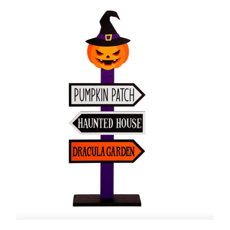 Letrero Con Base Para Halloween De 50 X 20 X 7cm 1 Pieza Halloween