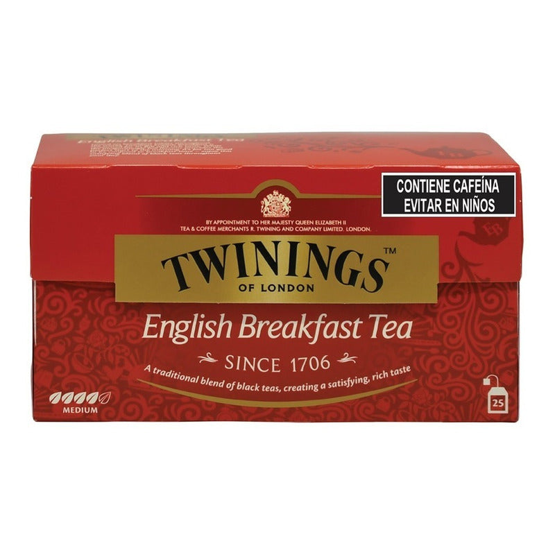 Te Desayuno Ingles Twinings 50 Grs Contiene Cafeina