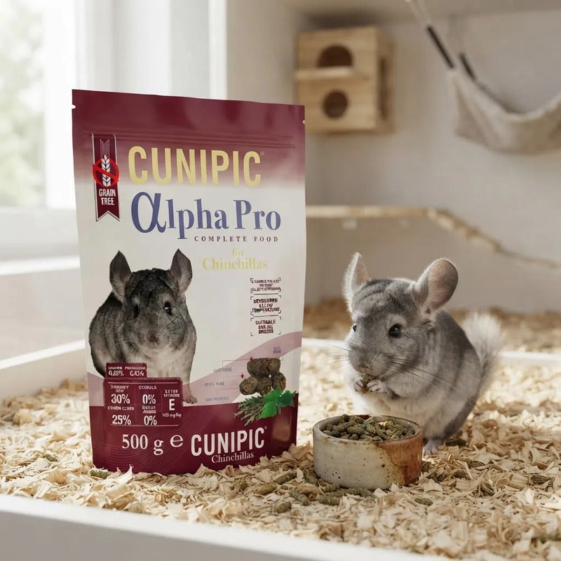 Cunipic Alpha Pro Alimento Para Chinchilla, 500 G