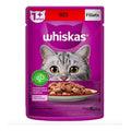 Alimento Gato Whiskas Fillets Sabor Res 85gr (24 Sobres)