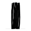 Limpia Pipas Chenille Terciopelo Color Negro De 30cm 200pz