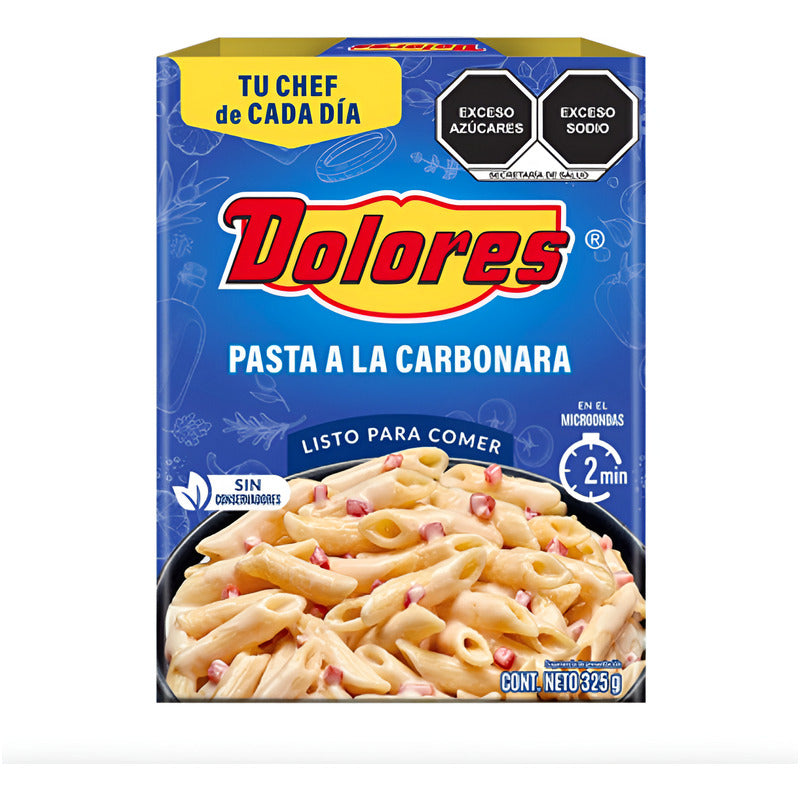 Pasta Listo Para Comer A La Carbonara Dolores 4 Paq De 325gr
