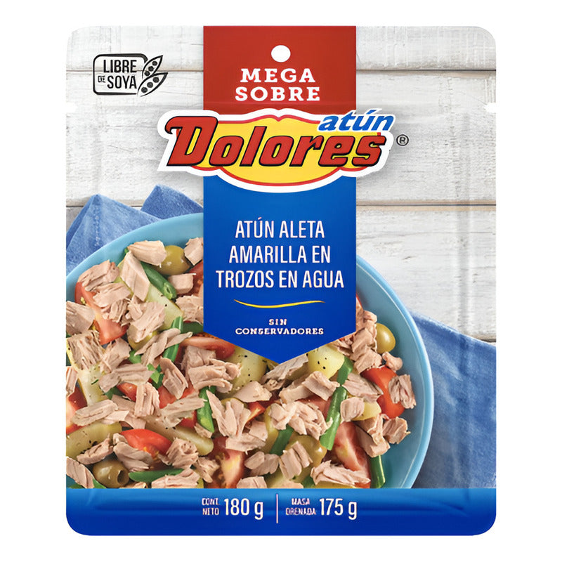 Atún En Agua Dolores Mega Sobre 12 Piezas De 180gr