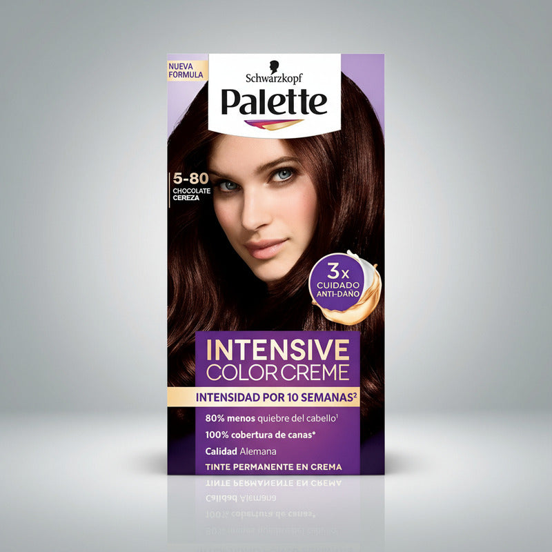 Tinte Para Cabello Palette 5-80 Chocolate Cereza 4 Pz D 50ml 5-80 Chocolate Cereza