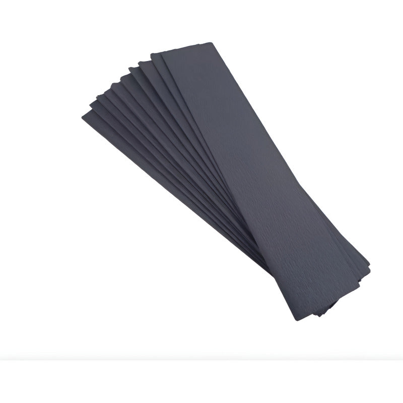 Papel Crepe Color Gris De 50cm X 2m  5 Pliegos Gris Papel Crepe