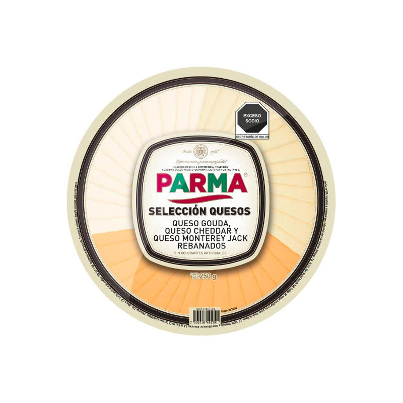 Snack Queso Gouda Cheddar Y Monterey Jack Rebanados 250 G