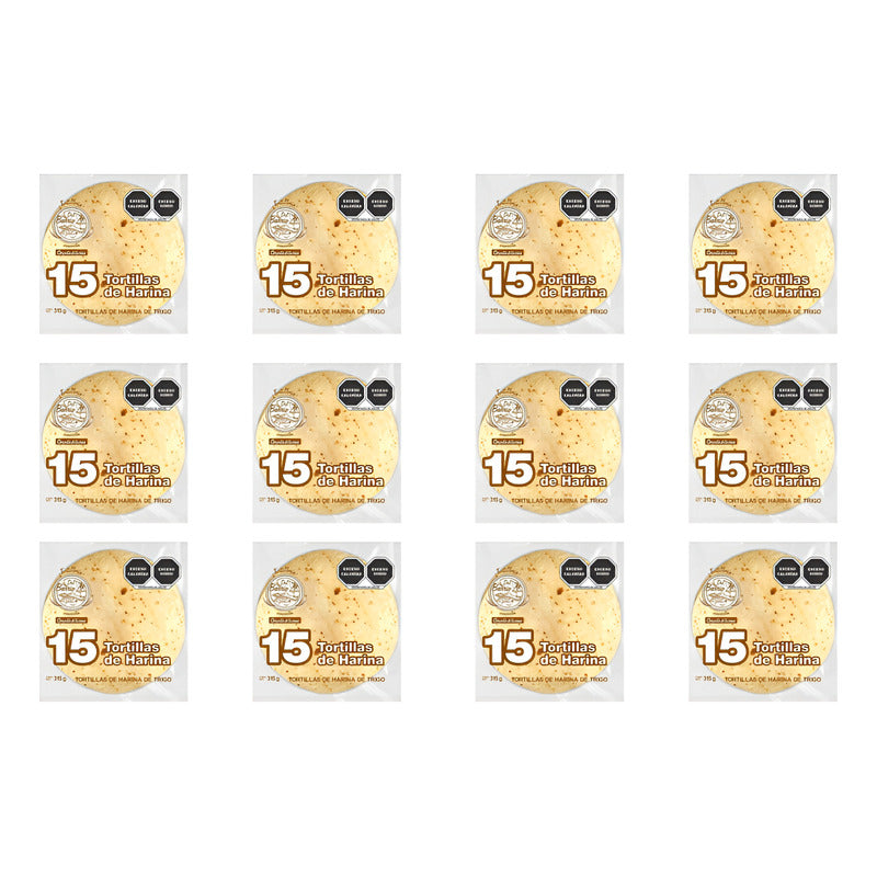 Tortillas De Harina Del Barrio Estilo Casero 12 Pz De 315gr