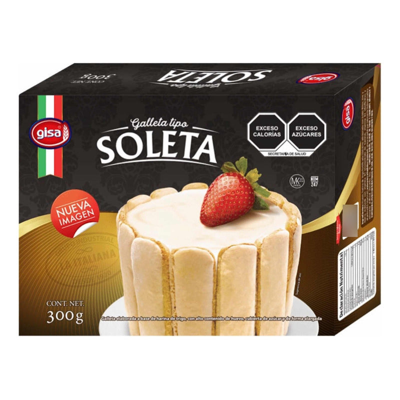Galletas Soletas Champagne Gisa 300gr (3piezas)