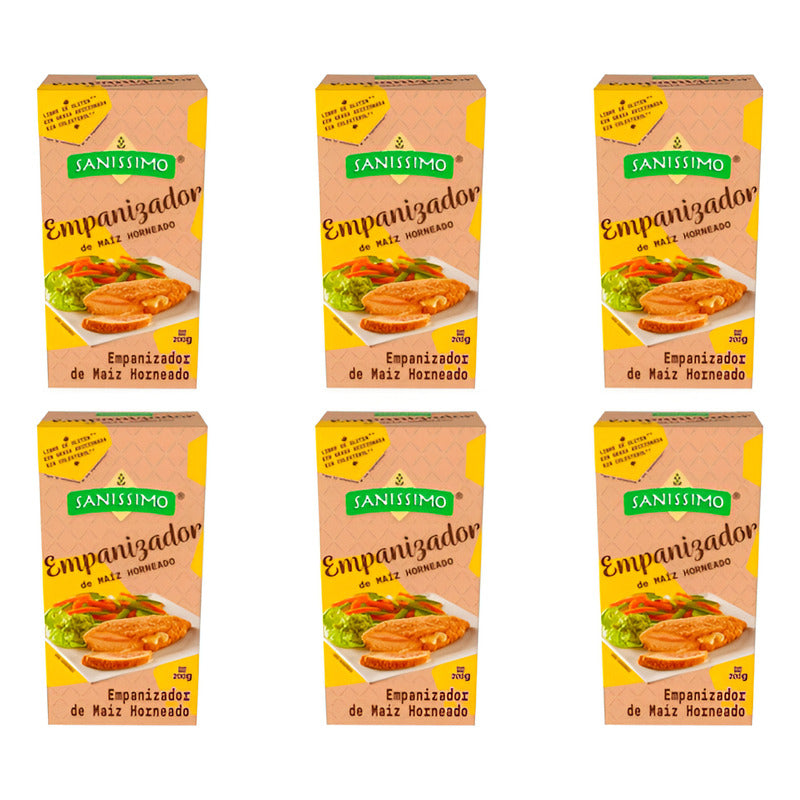 Empanizador De Maíz Hornedo Sanissimo 6 Piezas De 200gr