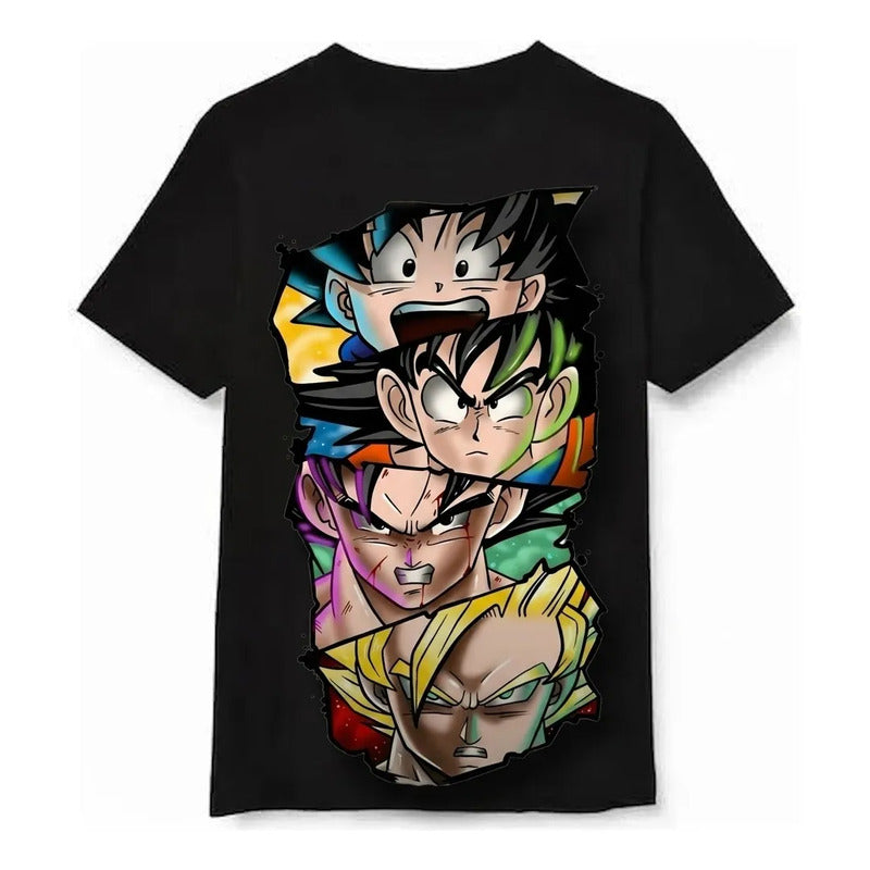 Playera Negra Dragon Ball Z Negro Dagon Ball M Lisa