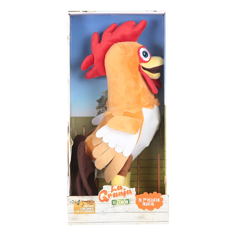 Peluche Musical Bartolito La Granja De Zenón  Naranja Claro