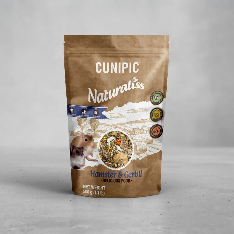 Cunipic Naturaliss Alimento Para Hámster Y Gerbo, 500 G