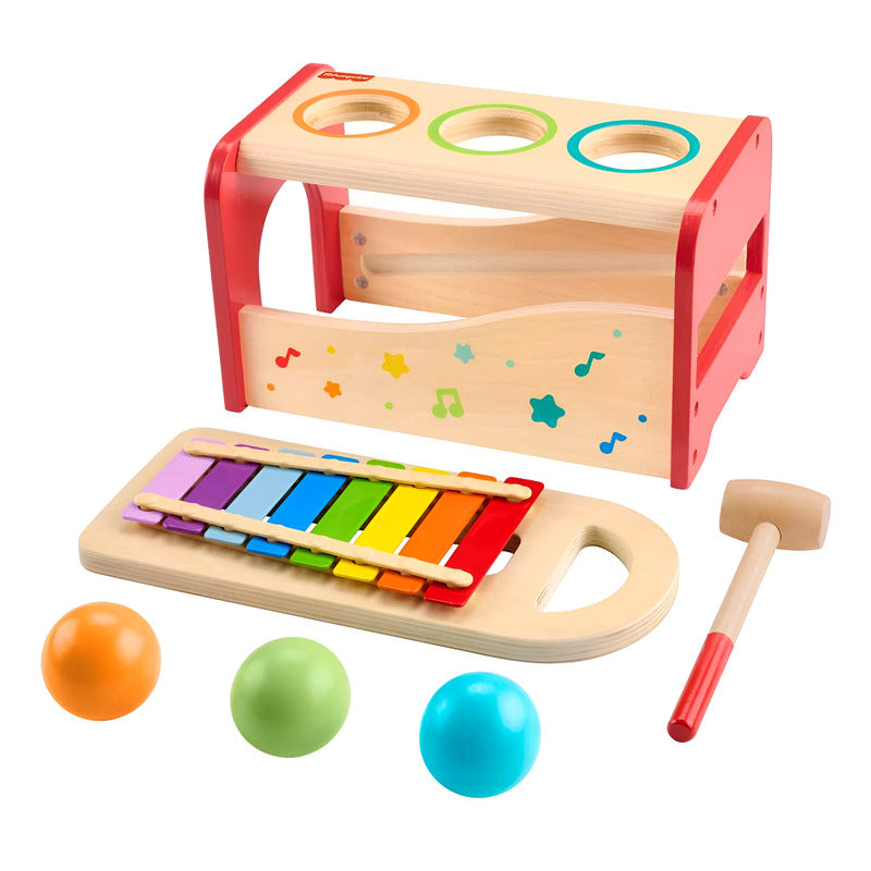 Fisher-price Juguete Mesita Actividades Sorpresa De Madera Color Multicolor